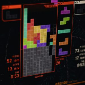 A screenshot of a game of Tetris