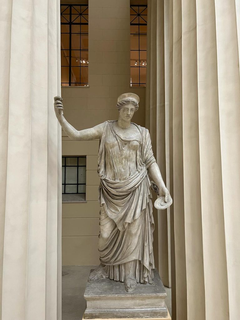 A statue of Hera in a Museum