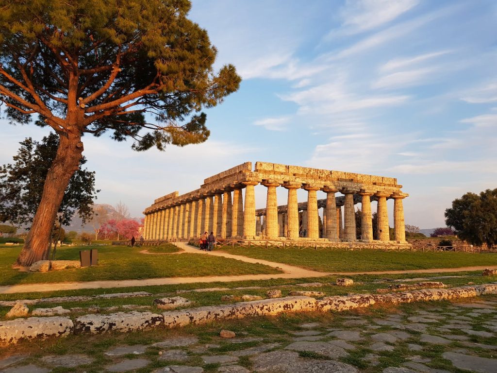 Ruins of Temple of Hera I in Paestum